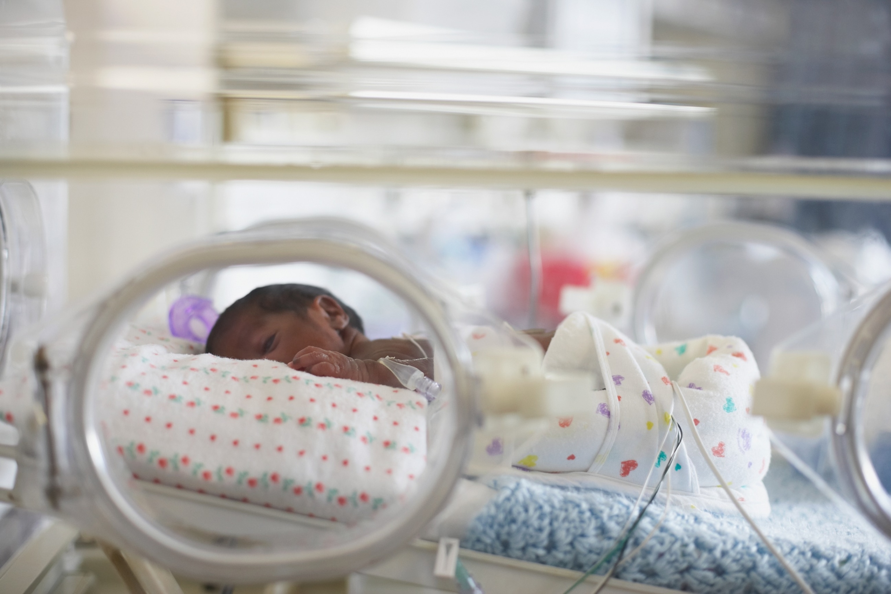 PHOTO: Black baby in hospital incubator in an undated stock photo. 