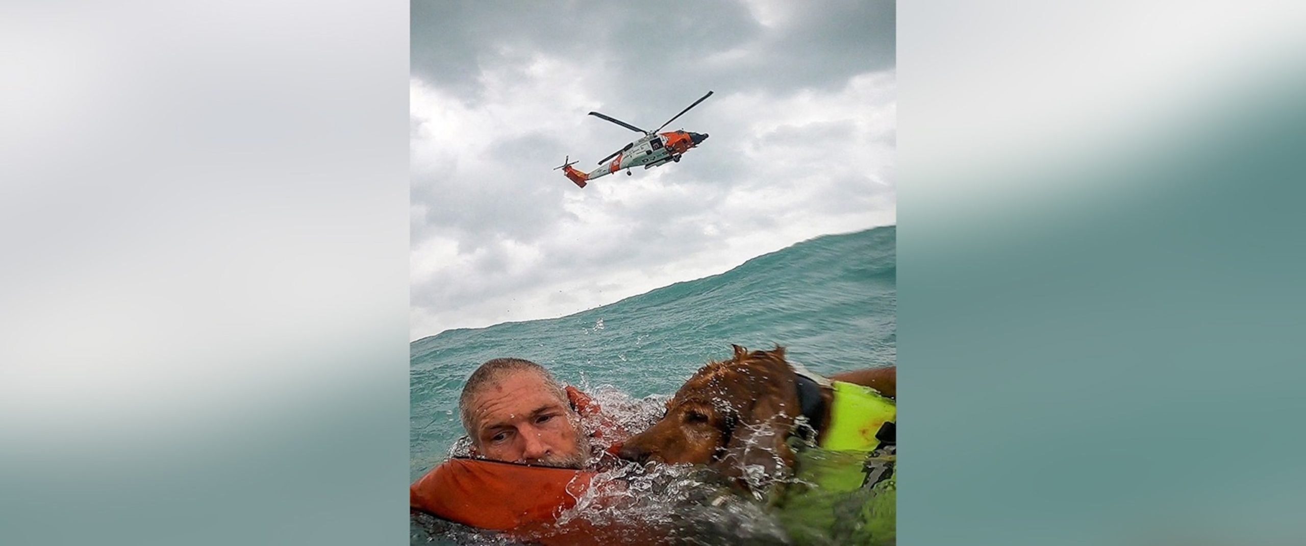 Rescue Operation Saves Man and Dog from Disabled Boat During Approaching Hurricane Helene 25 Miles Out to Sea