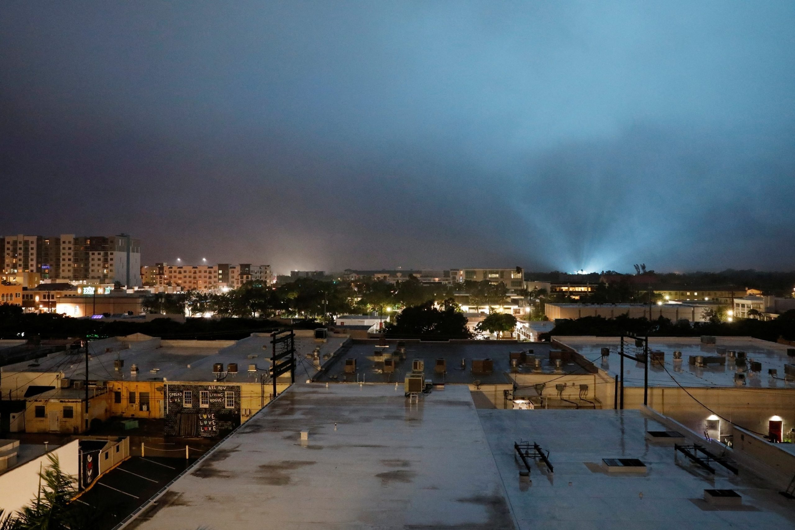 Assessing the Damage from Hurricane Milton as it Moves into the Atlantic Ocean