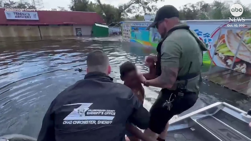 Florida Sheriff Rescues Teen from Floodwaters Following Hurricane Milton