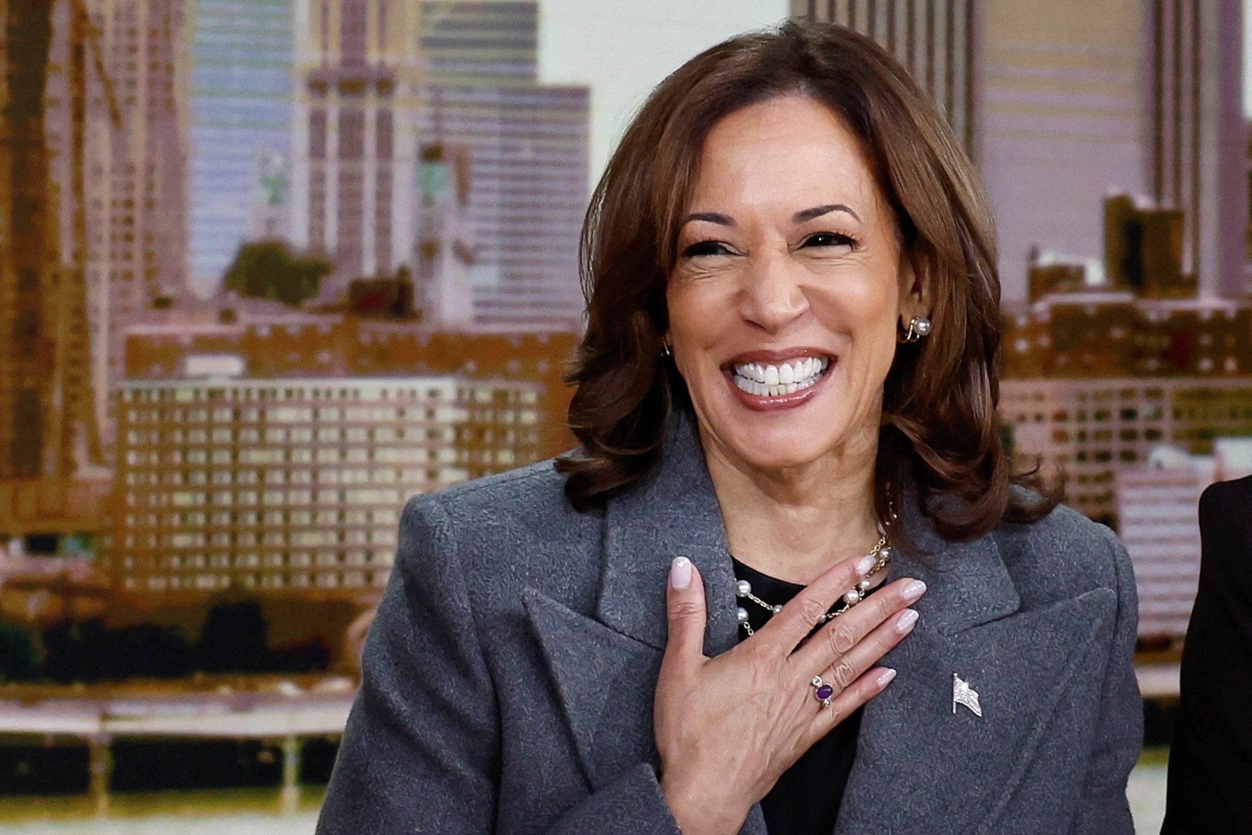 Harris expands media presence but faces challenges in setting herself apart from Biden