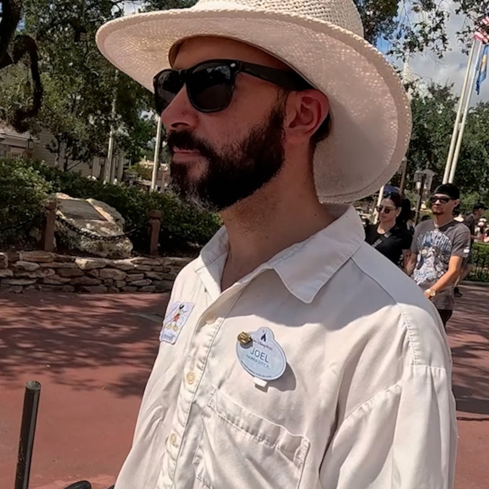 Meet the Walt Disney World custodian who creates magical water art for guests